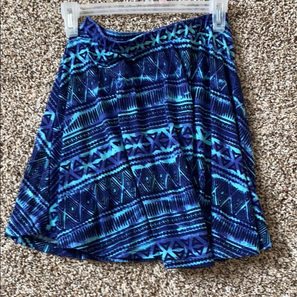 Patterned Skater Skirt